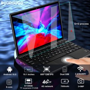 DUODUOGO 10-inch 4G LTE Tablet, Dual SIM, Android 10